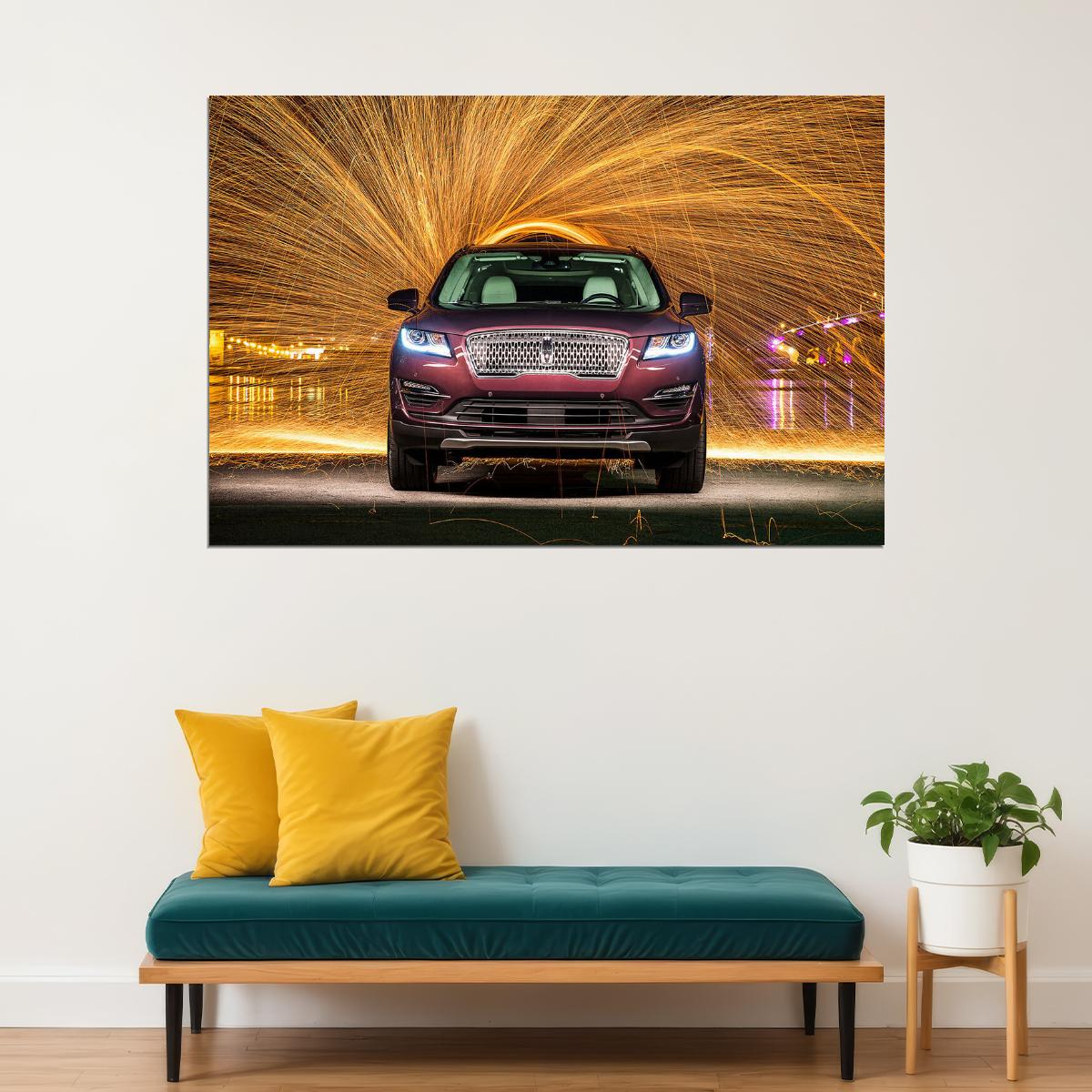Lincoln Mkc Black Label Sports Car Luxury Car Poster Wall Art Print Home Wall Decor - xonomax