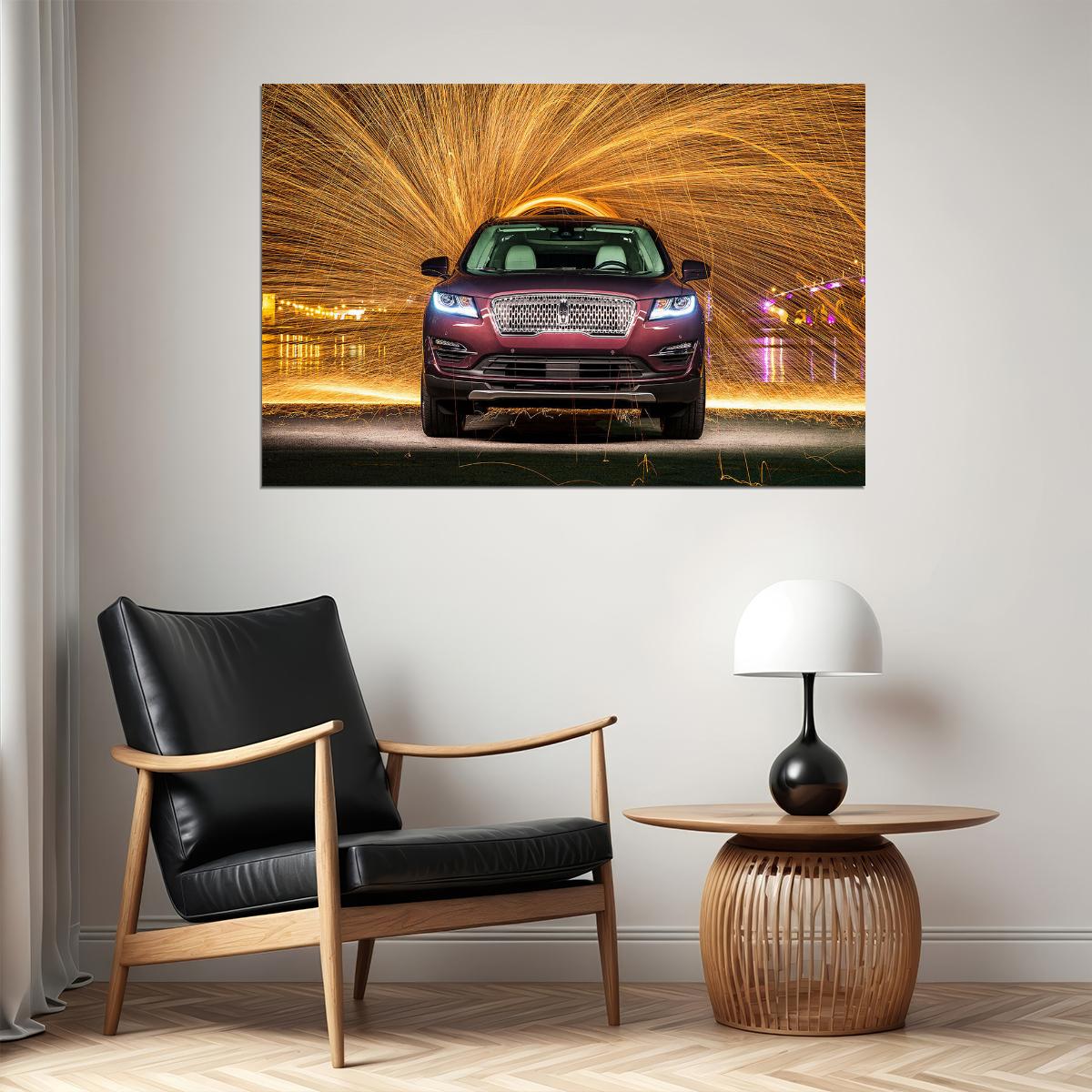 Lincoln Mkc Black Label Sports Car Luxury Car Poster Wall Art Print Home Wall Decor - xonomax
