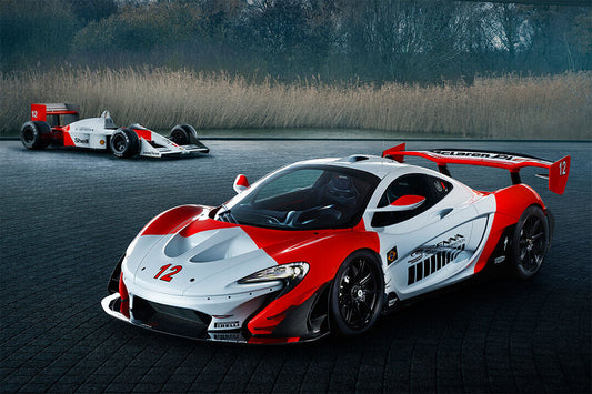 Mclaren Mso P1 Gtr Ayrton Senna Sports Car Poster Wall Art Print Home Wall Decor - xonomax
