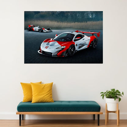 Mclaren Mso P1 Gtr Ayrton Senna Sports Car Poster Wall Art Print Home Wall Decor - xonomax