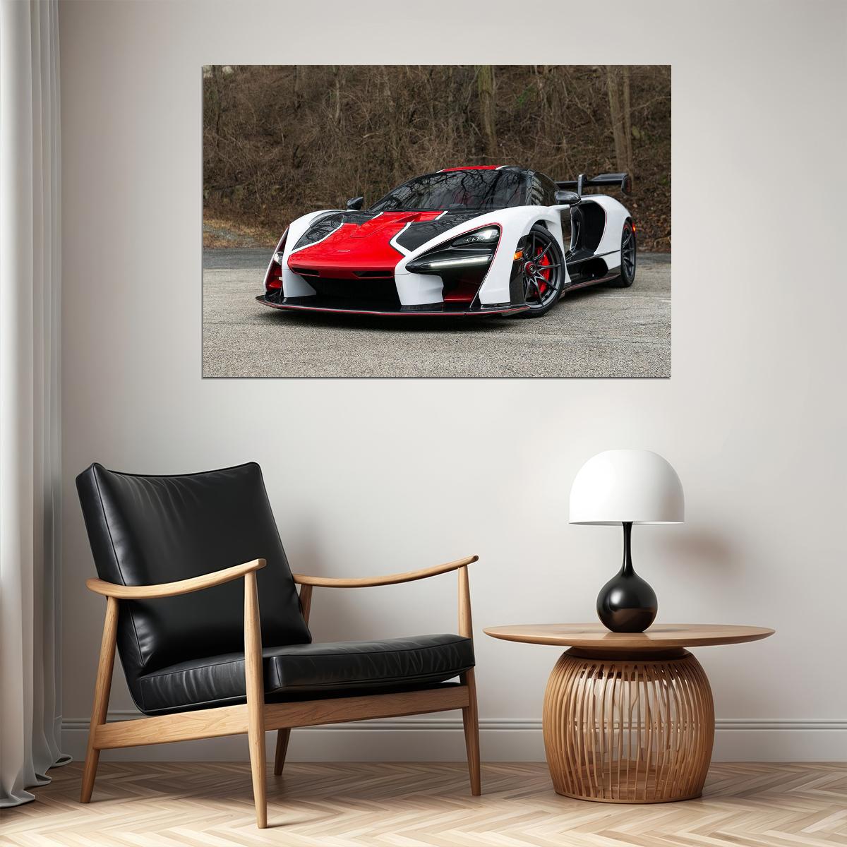Mclaren Mso Senna Champions Theme Sports Car Poster Wall Art Print Home Wall Decor - xonomax
