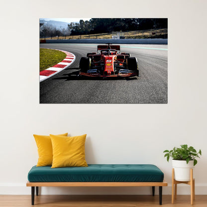 Ferrari Sf90 Formula 1 Sports Car Racing Car Poster Wall Art Print Home Wall Decor - xonomax