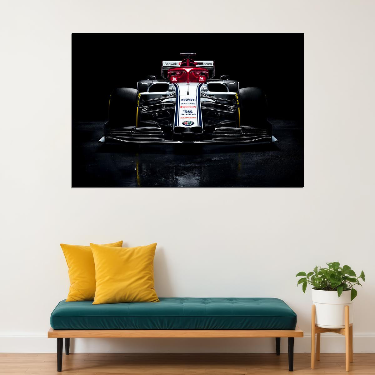 Alfa Romeo C38 Formula 1 Racing Car Auto Poster Wall Art Print Home Wall Decor - xonomax