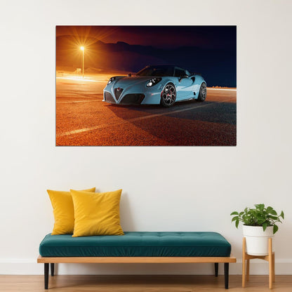 Pogea Racing Zeus Sports Car Racing Car Poster Wall Art Print Home Wall Decor - xonomax