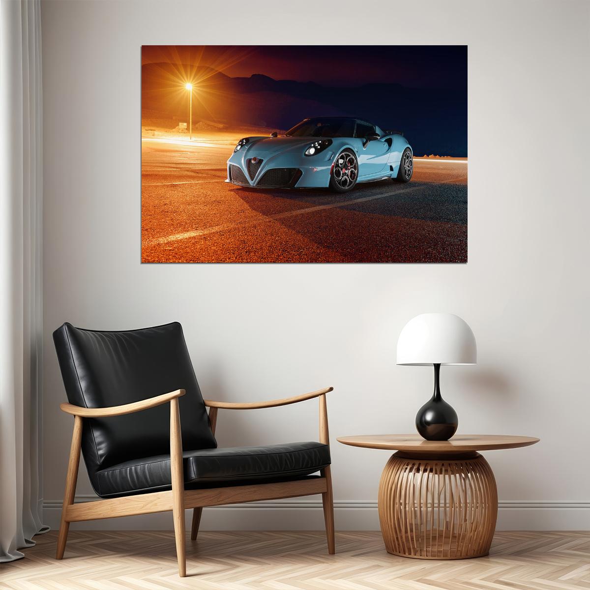 Pogea Racing Zeus Sports Car Racing Car Poster Wall Art Print Home Wall Decor - xonomax