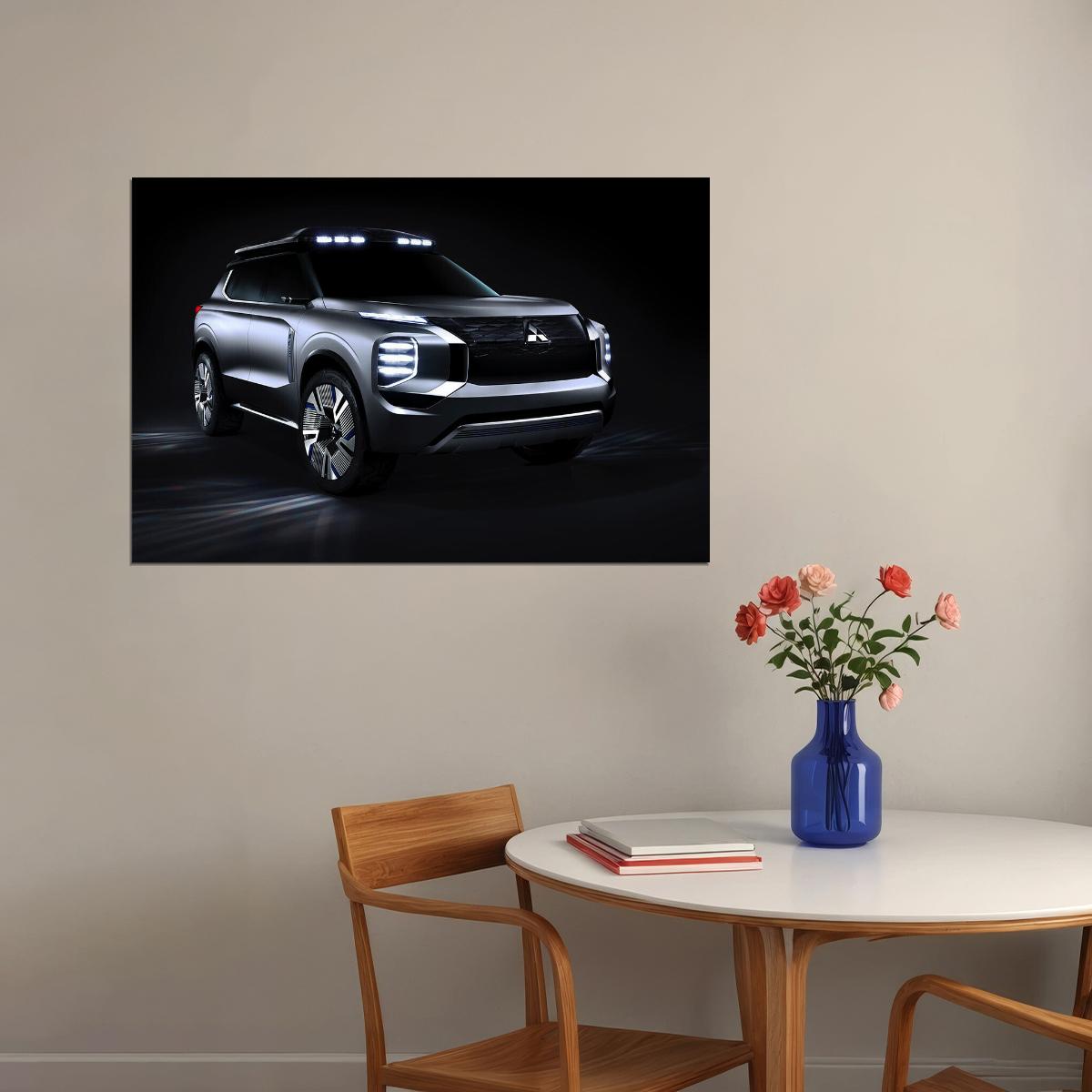 Mitsubishi Engelberg Tourer Sports Car Auto Poster Wall Art Print Home Wall Decor - xonomax