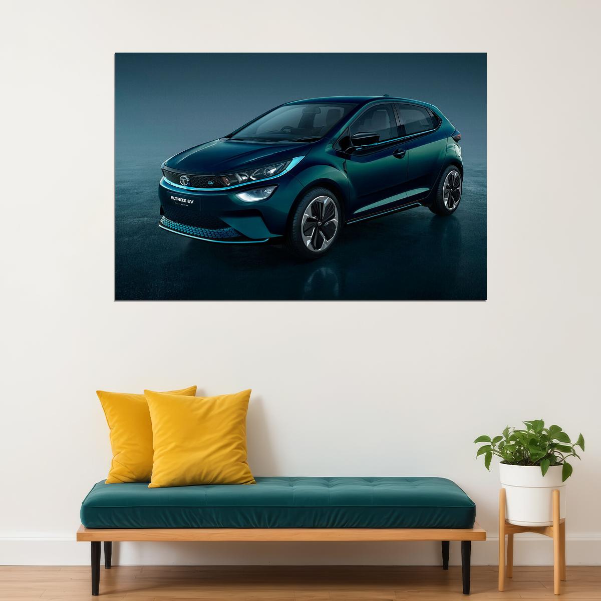 Tata Altroz Ev Geneva Edition Sports Car Poster Wall Art Print Home Wall Decor - xonomax