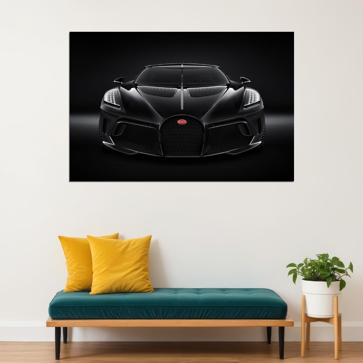 Bugatti La Voiture Noire Luxury Car Desing Car Poster Wall Art Print Home Wall Decor - xonomax