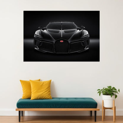 Bugatti La Voiture Noire Luxury Car Desing Car Poster Wall Art Print Home Wall Decor - xonomax