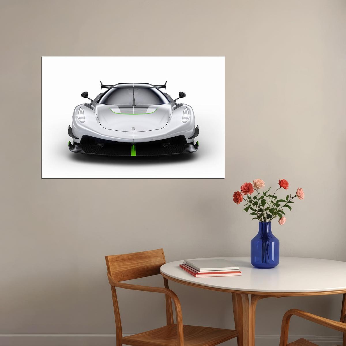 Koenigsegg Jesko Sports Car Luxury Car Poster Wall Art Print Home Wall Decor - xonomax