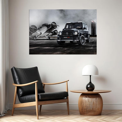 Brabus 800 Widestar Mercedes Amg G63 Sports Car Poster Wall Art Print Home Wall Decor - xonomax