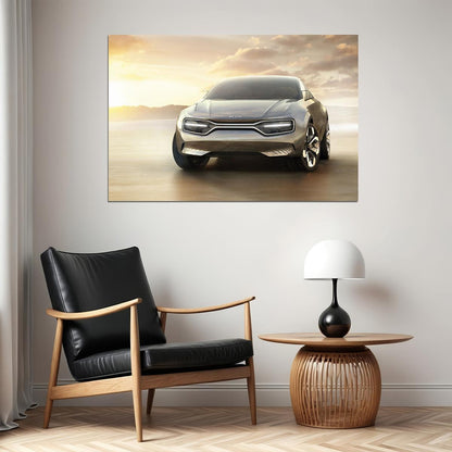 Imagine By Kia Concept Electric Car Sports Car Poster Wall Art Print Home Wall Decor - xonomax