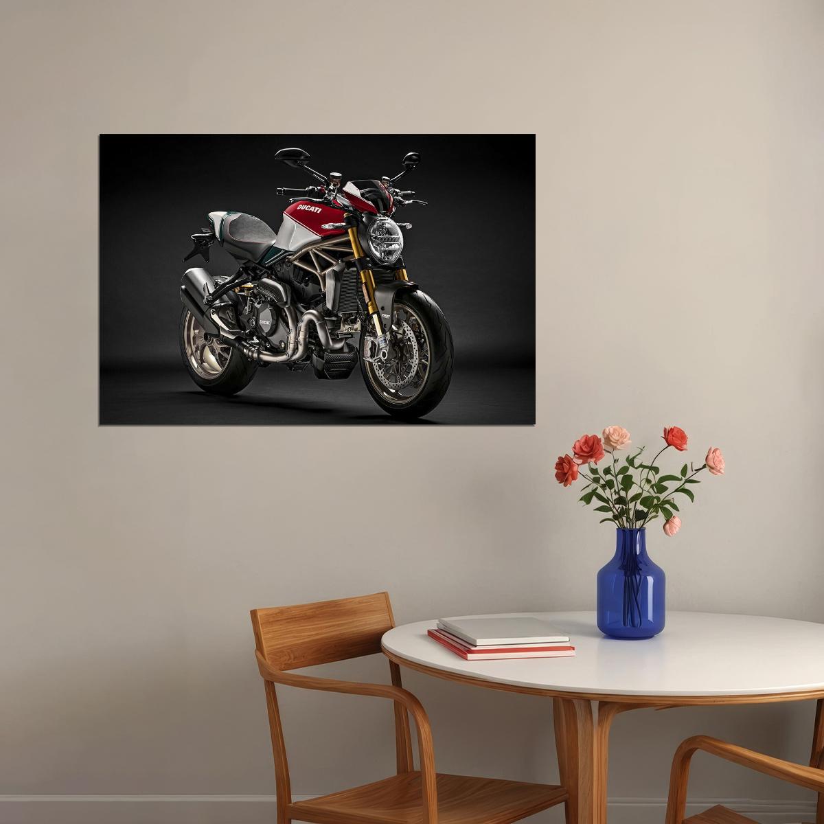 Ducati Monster 1200 25th Anniversario Design Poster Wall Art Print Home Wall Decor - xonomax