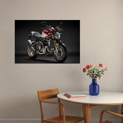 Ducati Monster 1200 25th Anniversario Design Poster Wall Art Print Home Wall Decor - xonomax