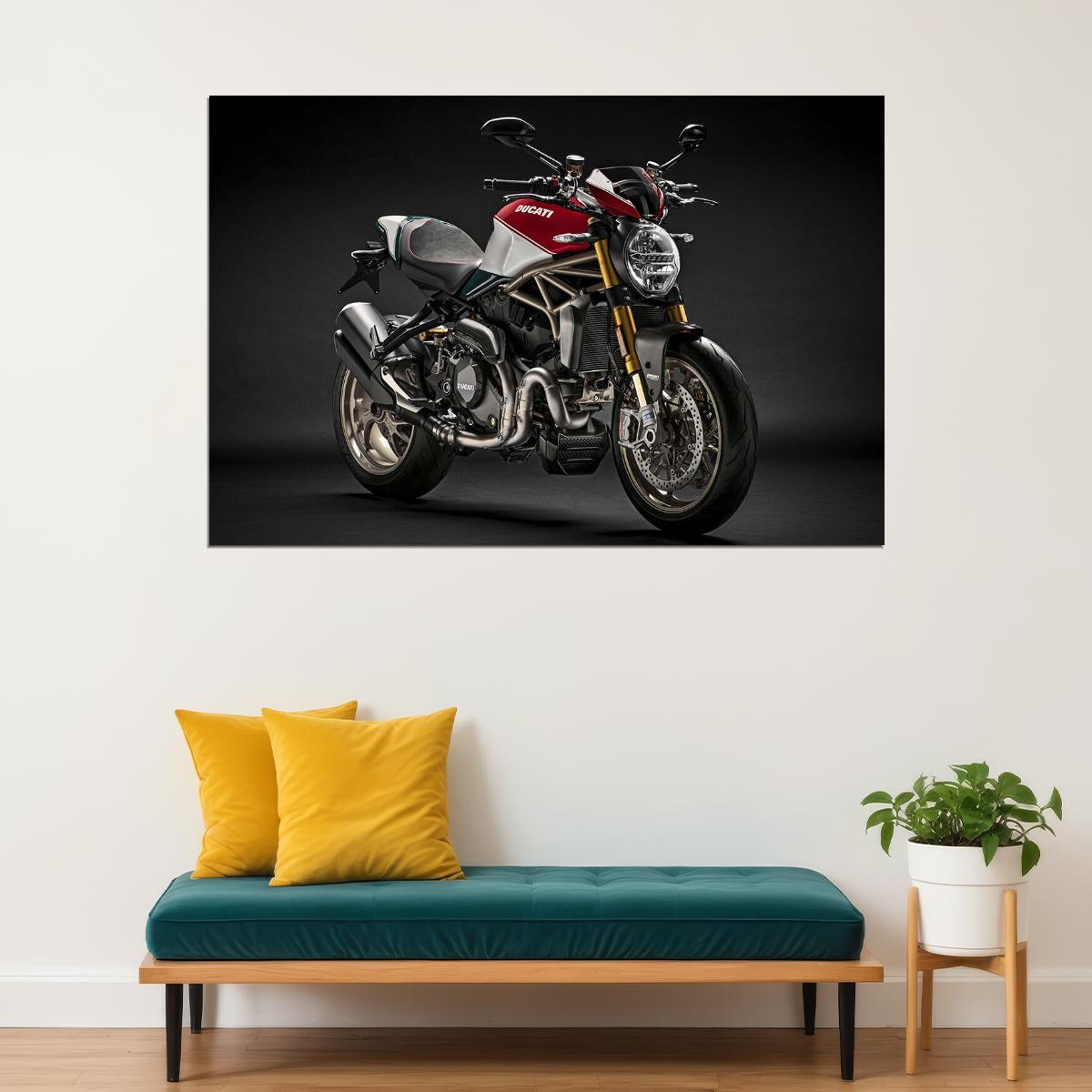 Ducati Monster 1200 25th Anniversario Design Poster Wall Art Print Home Wall Decor - xonomax