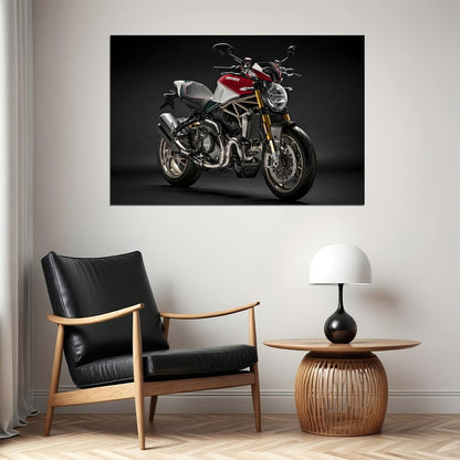 Ducati Monster 1200 25th Anniversario Design Poster Wall Art Print Home Wall Decor - xonomax