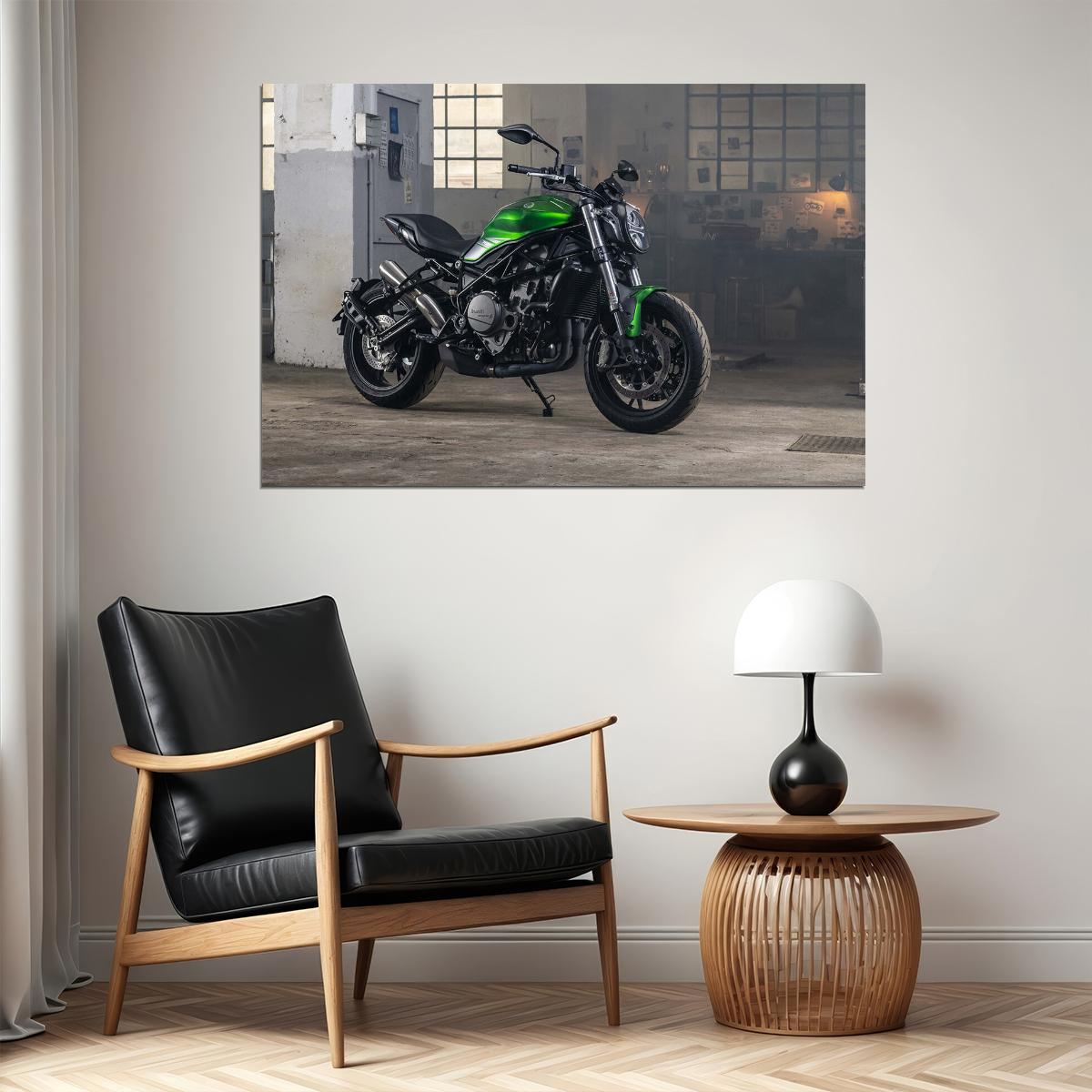 Benelli 752s Motorcycle Enthusiasts Design Poster Wall Art Print Home Wall Decor - xonomax
