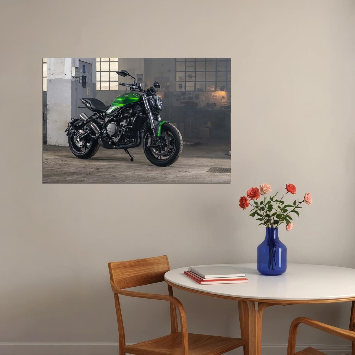 Benelli 752s Motorcycle Enthusiasts Design Poster Wall Art Print Home Wall Decor - xonomax