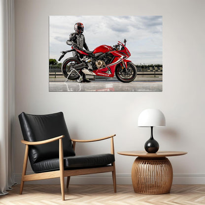 Honda Cbr650r Expensive Motorcycle Drive Poster Wall Art Print Home Wall Decor - xonomax