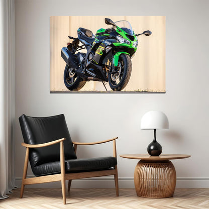 Kawasaki Ninja Zx 6r Design Motorcycle Drive Poster Wall Art Print Home Wall Decor - xonomax