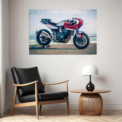 Honda Cb1000r Dirt Endurance Racing Motorcycle Poster Wall Art Print Home Wall Decor - xonomax