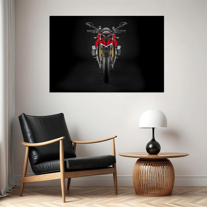 2020 Ducati Streetfighter V4 Racing Motorcycle Poster Wall Art Print Home Wall Decor - xonomax