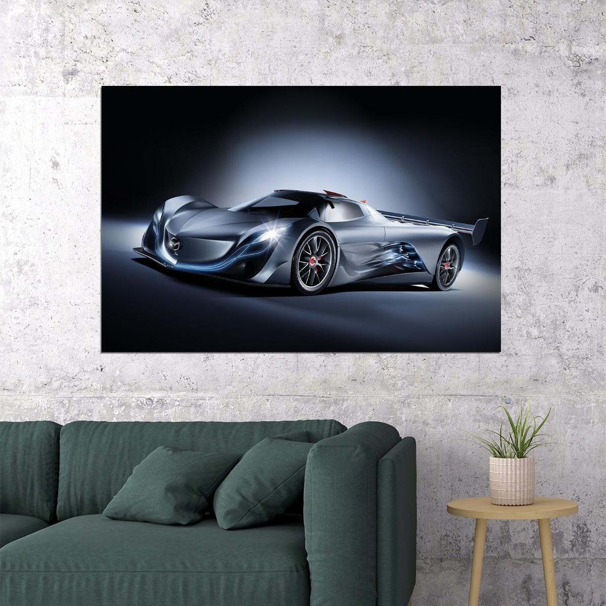 Mazda Furai Racing Car Expensive Car Design Poster Wall Art Print Home Wall Decor - xonomax
