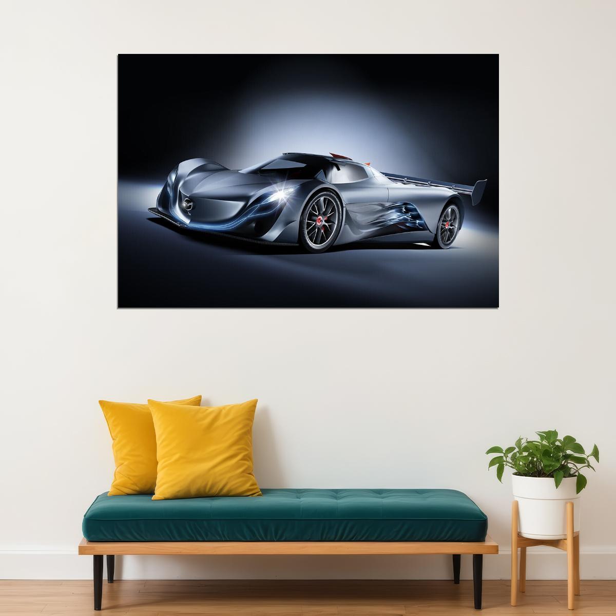 Mazda Furai Racing Car Expensive Car Design Poster Wall Art Print Home Wall Decor - xonomax