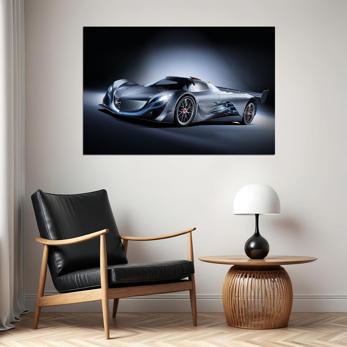 Mazda Furai Racing Car Expensive Car Design Poster Wall Art Print Home Wall Decor - xonomax