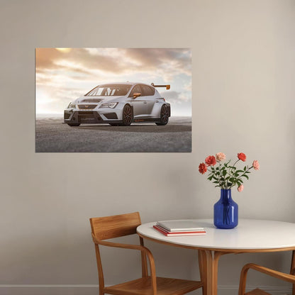 Cupra Tcr Sports Car Modified Car Automotive Poster Wall Art Print Home Wall Decor - xonomax