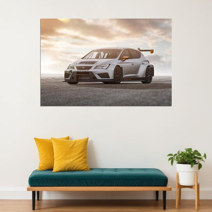 Cupra Tcr Sports Car Modified Car Automotive Poster Wall Art Print Home Wall Decor - xonomax