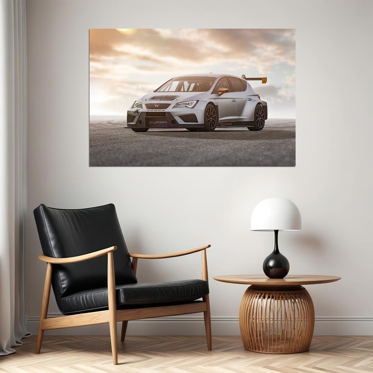 Cupra Tcr Sports Car Modified Car Automotive Poster Wall Art Print Home Wall Decor - xonomax