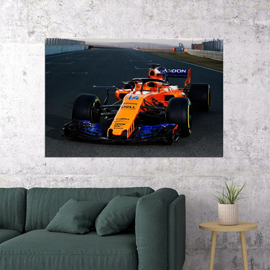 Mclaren Mcl33 F1 Fomula 1 Car Racing Car Poster Wall Art Print Home Wall Decor - xonomax