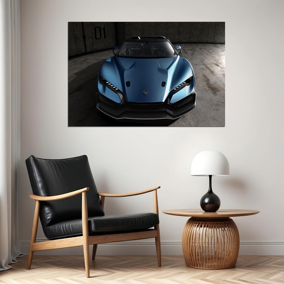 Italdesign Zerouno Duerta Sports Car Desing Poster Wall Art Print Home Wall Decor - xonomax
