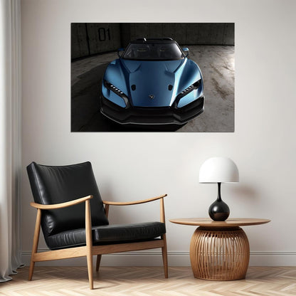 Italdesign Zerouno Duerta Sports Car Desing Poster Wall Art Print Home Wall Decor - xonomax