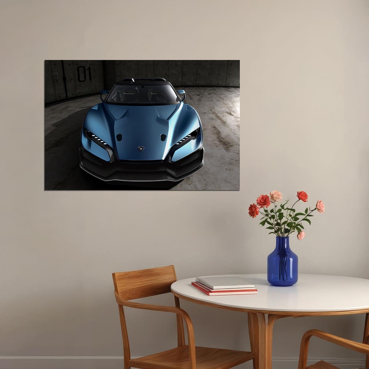 Italdesign Zerouno Duerta Sports Car Desing Poster Wall Art Print Home Wall Decor - xonomax