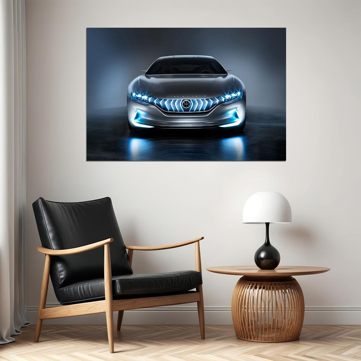 Hybrid Kinetic Gt Electric Car Sports Car Poster Wall Art Print Home Wall Decor - xonomax