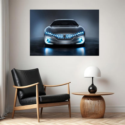 Hybrid Kinetic Gt Electric Car Sports Car Poster Wall Art Print Home Wall Decor - xonomax