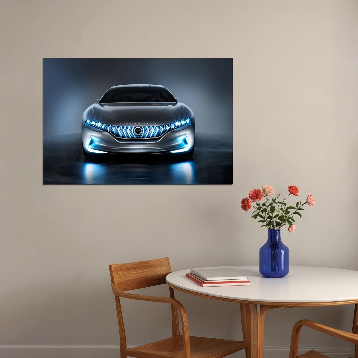 Hybrid Kinetic Gt Electric Car Sports Car Poster Wall Art Print Home Wall Decor - xonomax