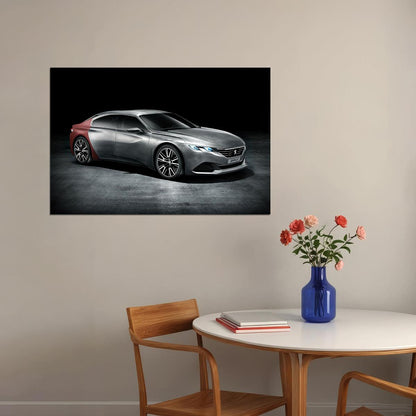 Peugeot Exalt Concept Sports Car Desing Car Poster Wall Art Print Home Wall Decor - xonomax
