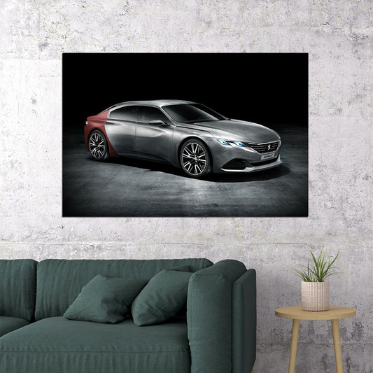 Peugeot Exalt Concept Sports Car Desing Car Poster Wall Art Print Home Wall Decor - xonomax