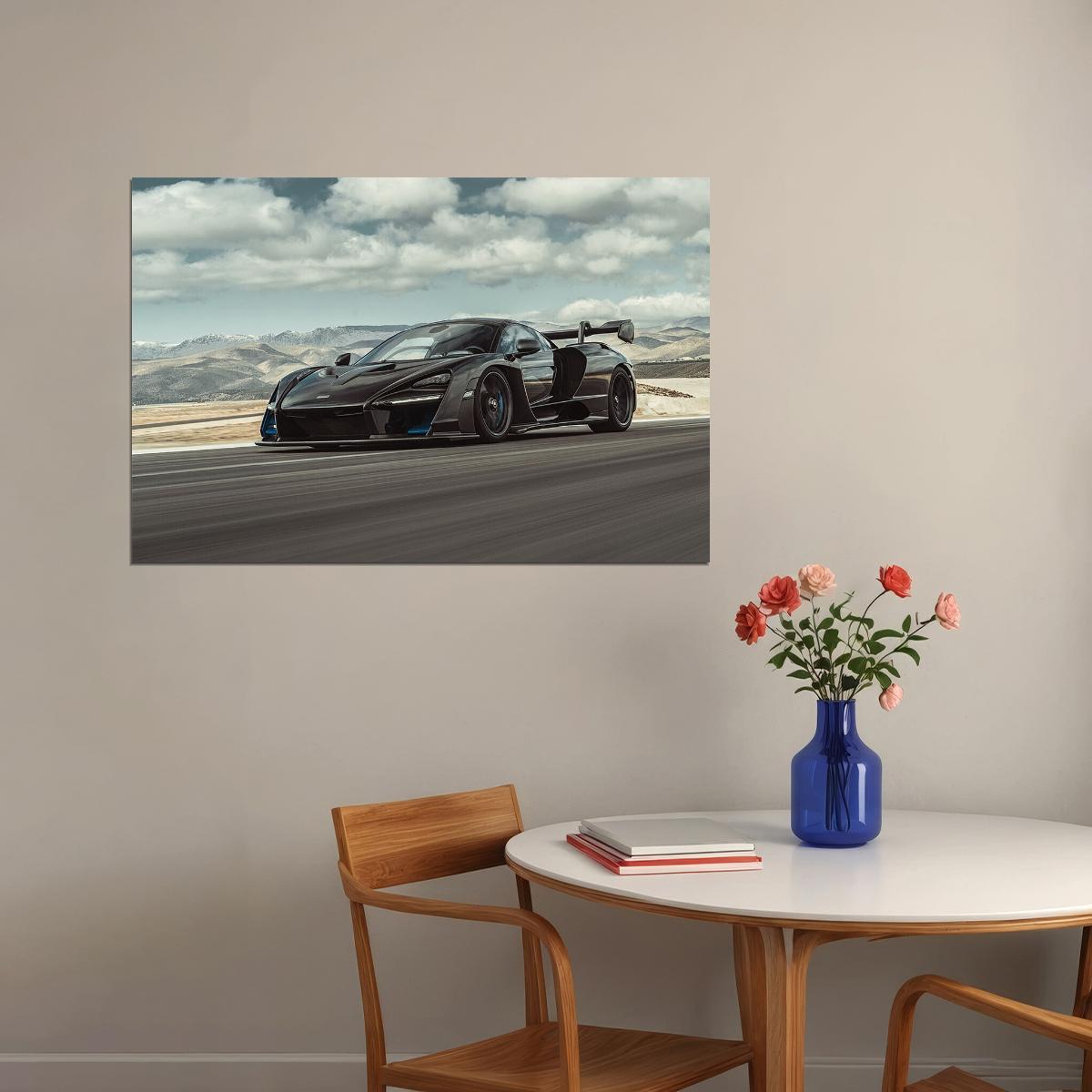 Mclaren Senna Racing Car Modified Car Auto Poster Wall Art Print Home Wall Decor - xonomax