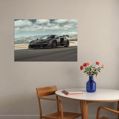 Mclaren Senna Racing Car Modified Car Auto Poster Wall Art Print Home Wall Decor - xonomax