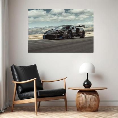 Mclaren Senna Racing Car Modified Car Auto Poster Wall Art Print Home Wall Decor - xonomax