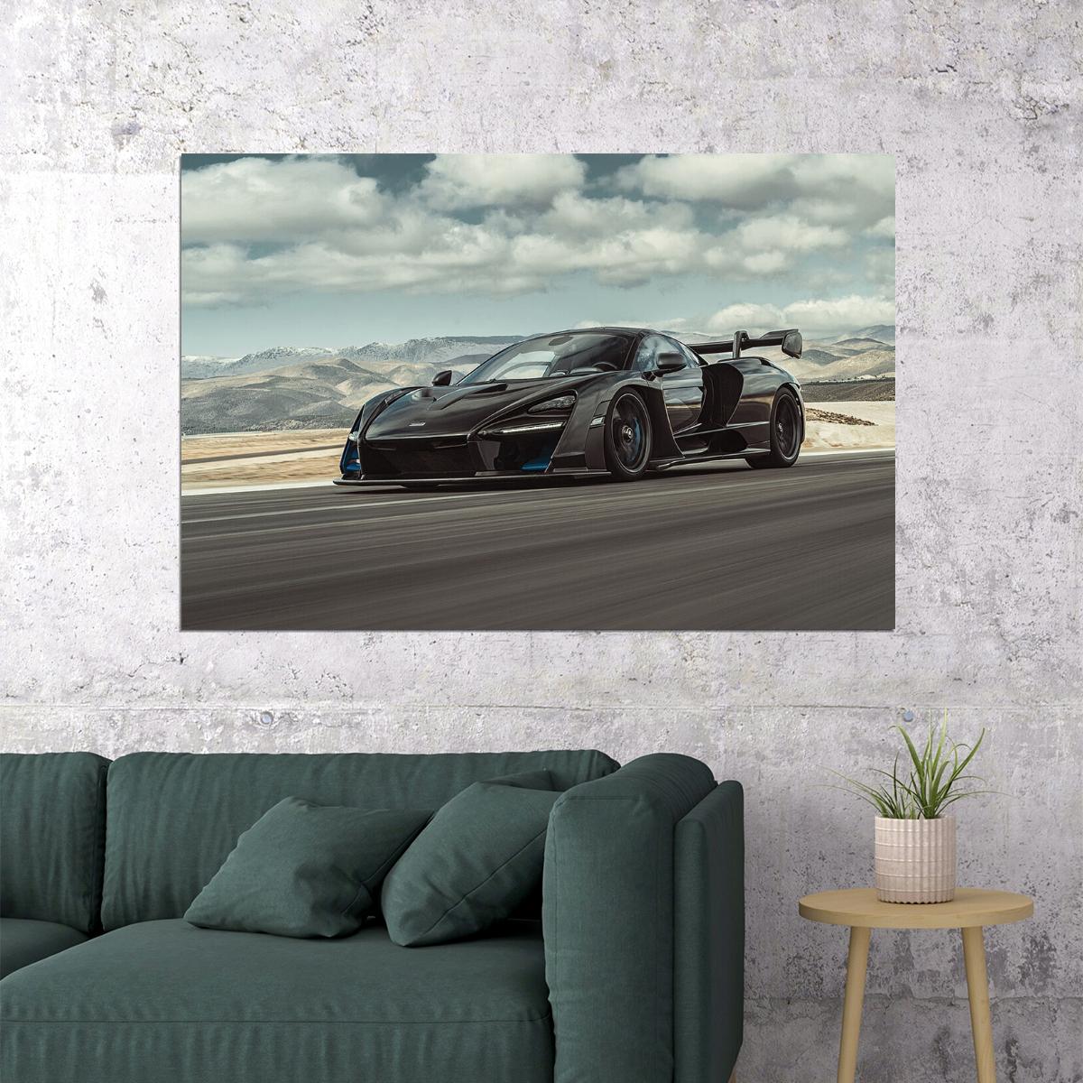 Mclaren Senna Racing Car Modified Car Auto Poster Wall Art Print Home Wall Decor - xonomax