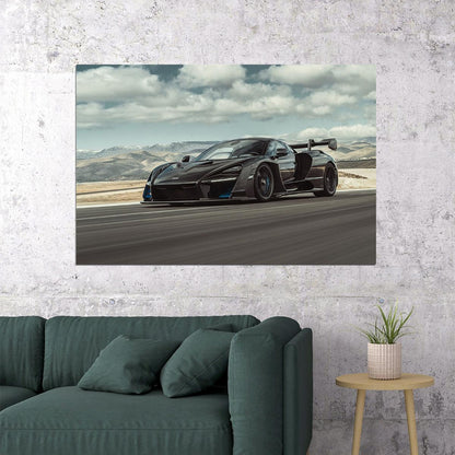 Mclaren Senna Racing Car Modified Car Auto Poster Wall Art Print Home Wall Decor - xonomax