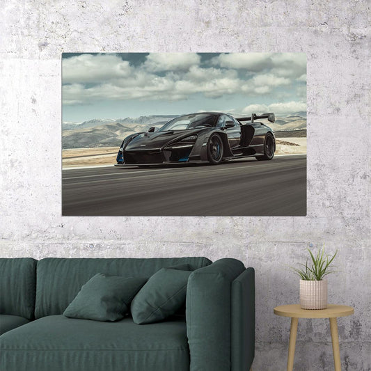 Mclaren Senna Racing Car Modified Car Auto Poster Wall Art Print Home Wall Decor - xonomax