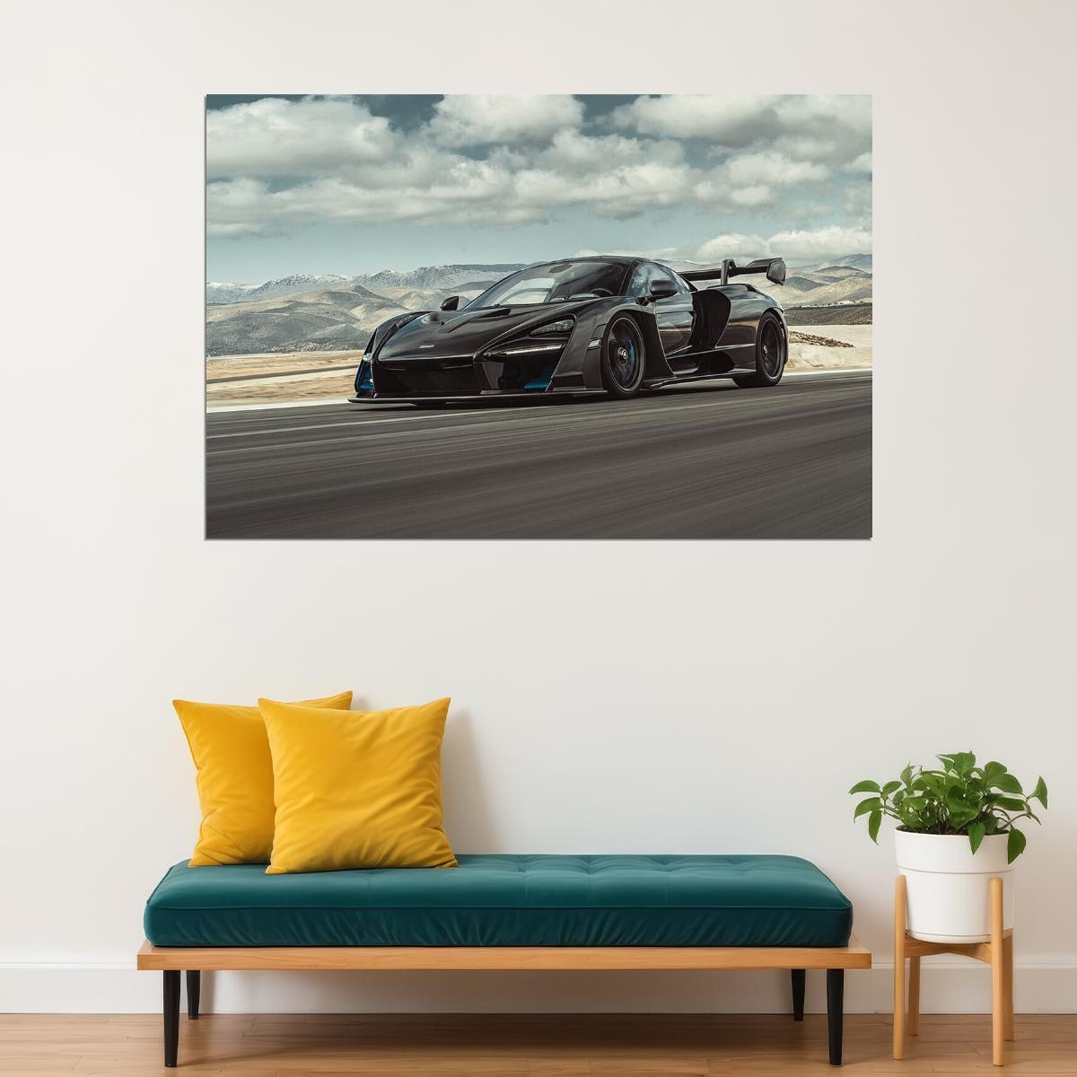 Mclaren Senna Racing Car Modified Car Auto Poster Wall Art Print Home Wall Decor - xonomax