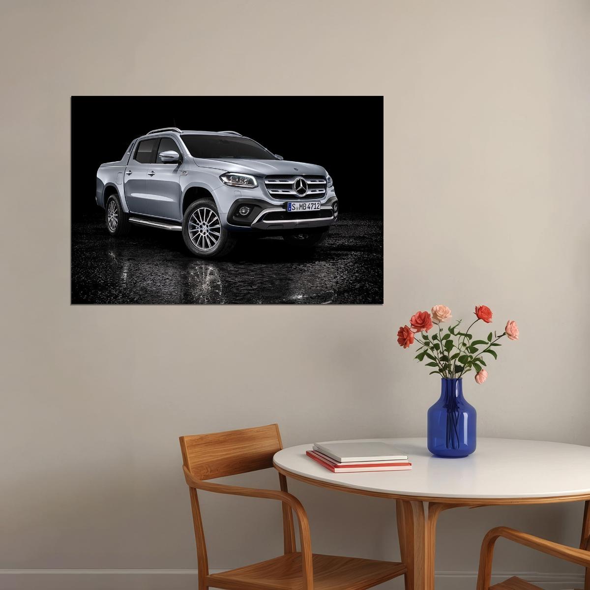 Mercedes Benz X350 D 4matic Power Suv Auto Poster Wall Art Print Home Wall Decor - xonomax