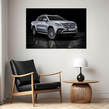 Mercedes Benz X350 D 4matic Power Suv Auto Poster Wall Art Print Home Wall Decor - xonomax